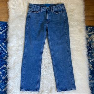 Mih daily crop jean high rise straight 30